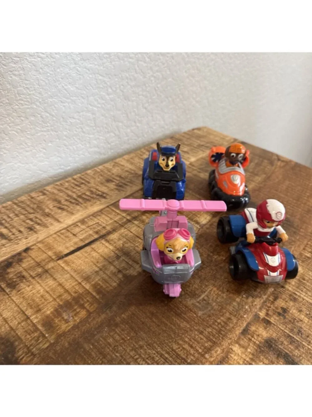 Paw Patrol Mix Lot Figures & Vehicles 4 Chase Skye Zuma Ryder Cars Helicopter